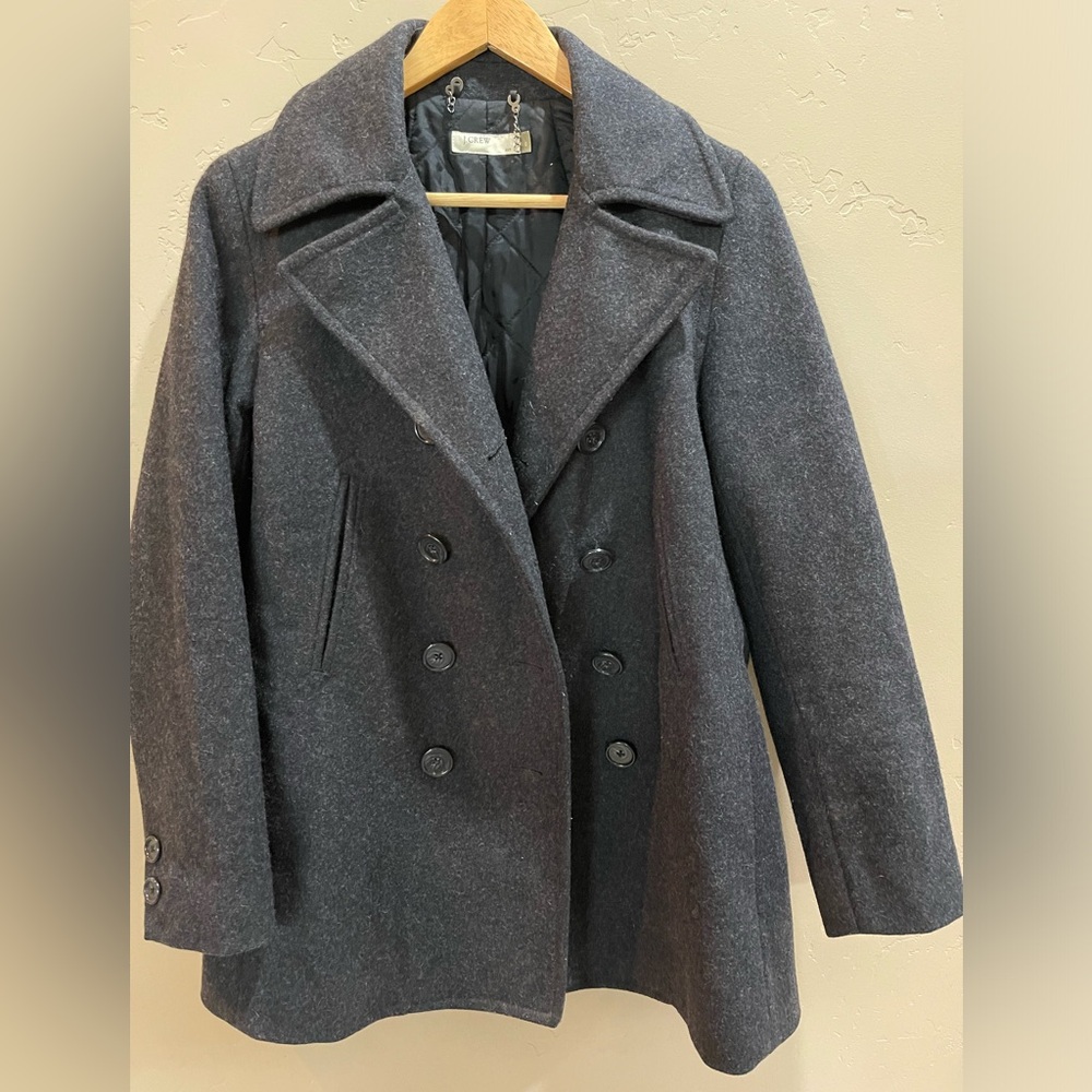 J crew wool pea coat size small